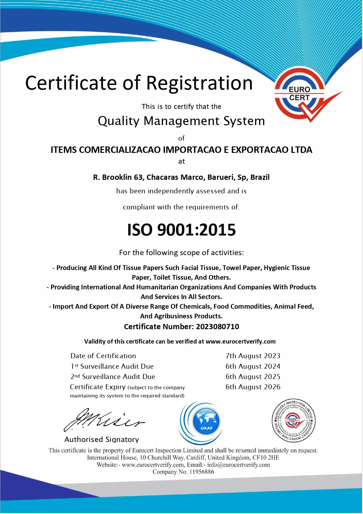 CERTIFICADO ISO